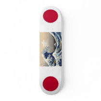 Japan Flags with Hokusai wave skateboards by jesterik87 Japan Flags with Hokusai wave skateboards