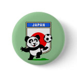 This adorable little panda is too cute! He's featured in front of a large flag from Japan and ready to play football and score some goals. This cute design is perfect for football players and soccer fans.