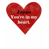 Japan Is In My Heart Design Earthquake Relief T t-shirts