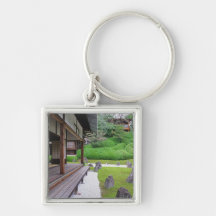 Japan, Kyoto. Stone garden in silence Key Chains