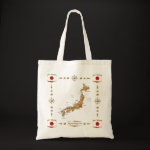 Japan Map Flag Border Bag