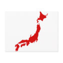 Japan Map postcards