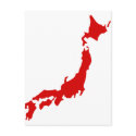 Japan Map postcards