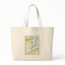 Japan Map Vintage Japanese Silk Label Bags