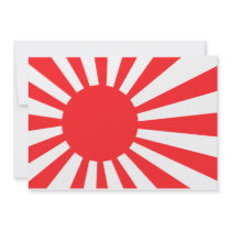 Japan Navy Flag Personalized Invitation