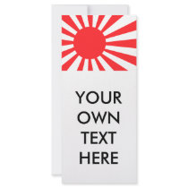 Japan Navy Flag Custom Rack Card