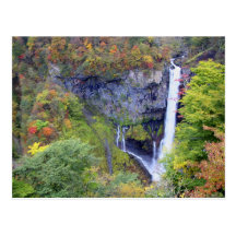 Japan, Nikko. Kegon waterfall of Nikko, a UNESCO Postcard