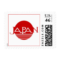 Japan Rising Sun Red Stamps