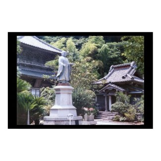 Japan Statue and Temple print
