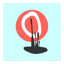 Japan Sunset Flower posters