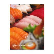 Japan Sushi Collection Invitation postcards