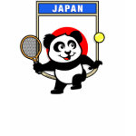This darling little <b>panda bear</b> is too cute! Panda loves to play <b>tennis</b>! This adorable <b>tennis t-shirt</b> is perfect for tennis players and tennis fans. Support the Japanese Tennis Team with this cute panda shirt!