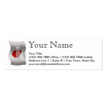 Japan Waving Flag Business Card Template
