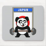 This cute bodybuilding panda loves weightlifting. He stands in front of a large flag of Japan. Look how easy he lifts that heavy barbell loaded with weight plates. This design is too cute. Great gifts here for anyone from Japan who loves weightlifting.