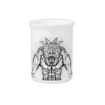 Japanese Ancient Beast Tattoo Art pitchers