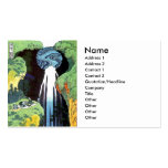 Japanese Art Hokusai Amida Waterfall Fine Art Business Card