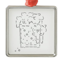 Japanese ASCII Art “beer” Christmas Ornaments