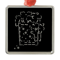 Japanese ASCII Art “beer” Christmas Tree Ornament