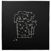 Japanese ASCII Art「beer」 Cloth Napkin