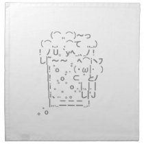 Japanese ASCII Art「beer」 Cloth Napkins