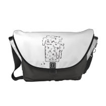 Japanese ASCII Art「beer」 Commuter Bag