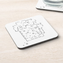 Japanese ASCII Art「beer」 Drink Coasters