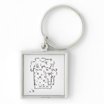 Japanese ASCII Art “beer” Key Chains