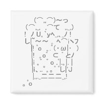 Japanese ASCII Art “beer” Refrigerator Magnet