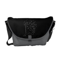 Japanese ASCII Art「beer」 Messenger Bag