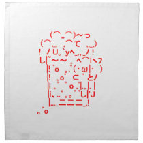 Japanese ASCII Art「beer」 Napkin
