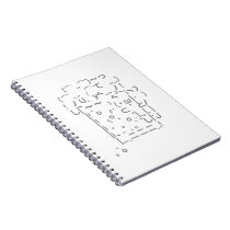 Japanese ASCII Art「beer」 Note Books