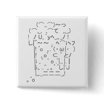 Japanese ASCII Art “beer” Pinback Button