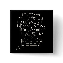 Japanese ASCII Art “beer” Pins