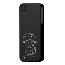 Japanese ASCII Art “beer” (white) Iphone 4 Case-mate Case