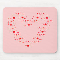 Japanese ASCII Art “heart” red Mousepad