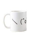 Japanese ASCII Art “\ (^o^)/owata” Mugs