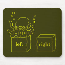 Japanese ASCII Art “Octopus Paul (left)” (Custom) Mousepads