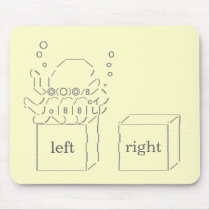 Japanese ASCII Art “Octopus Paul (left)” (Custom) Mousepad