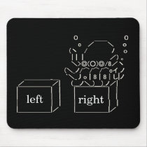 Japanese ASCII Art “Octopus Paul (right)” (Custom) Mousepad