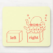 Japanese ASCII Art “Octopus Paul (right)” (Custom) Mousepad