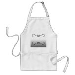 Japanese ASCII Art “plain gauze Keen” & “shiyobon” aprons