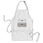 Japanese ASCII Art “plain gauze Keen” & “shiyobon” aprons