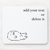 Japanese ASCII Art “slightly salted sukaruchinohu” Mousepad