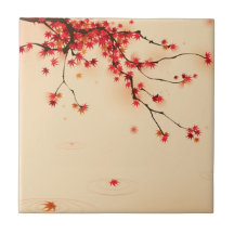Japanese Autumn Art Ceramic Tile