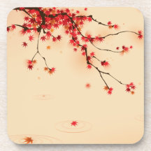 Japanese Autumn Art Coasters