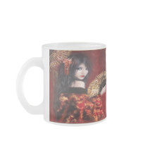 Japanese Beauty - Frosted Glass Mug