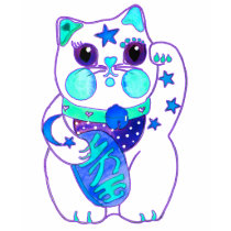 Japanese Beckoning Cat t-shirts by Whimzicals Japanese Beckoning Cat t-shirts