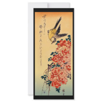 Japanese Birds Rack Cards Bookmarks rack cards