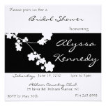 Japanese Black & White Bridal Shower Invite