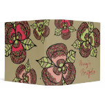 Japanese Blooms Name Custom Portfolio Binder